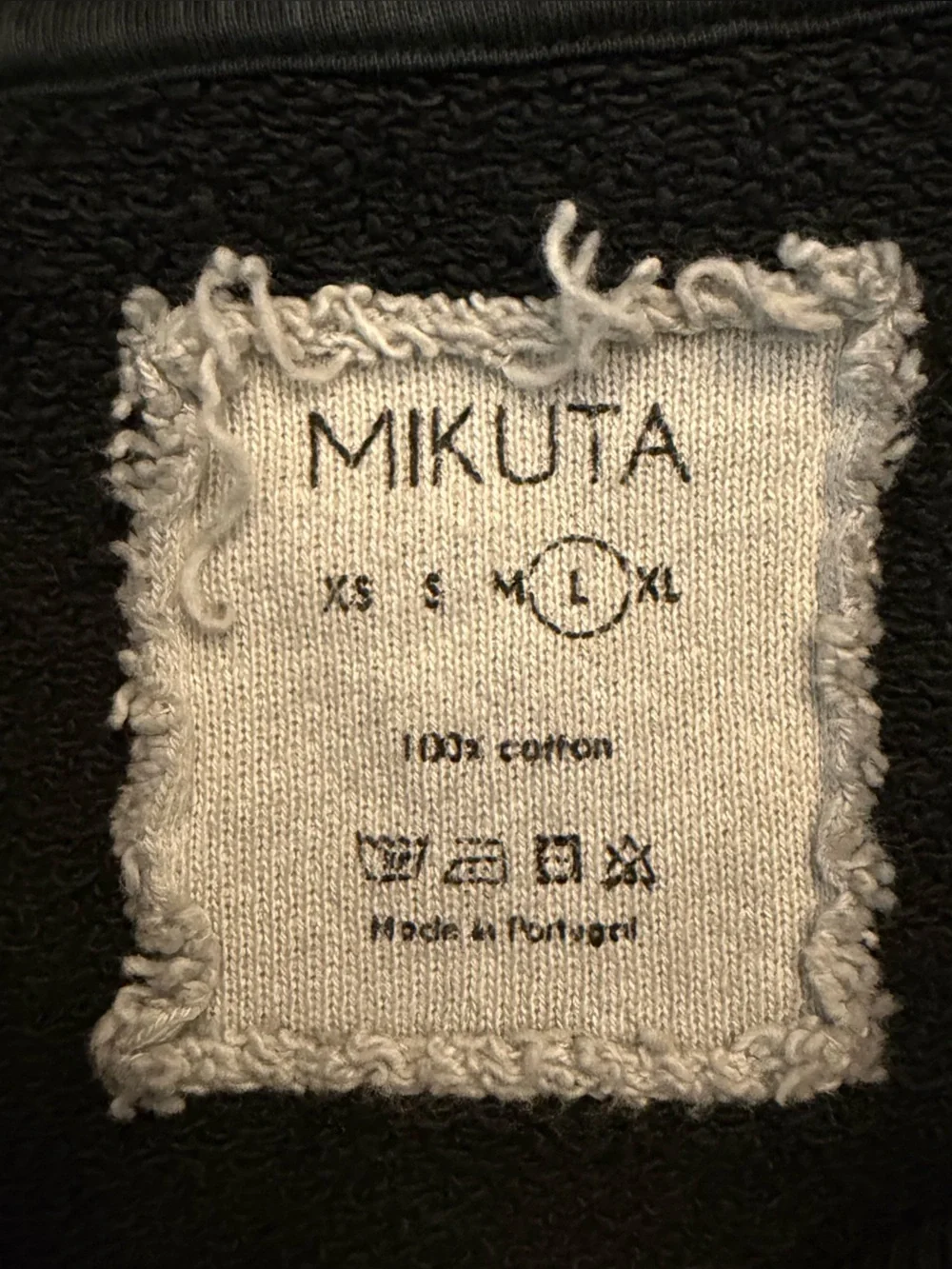 Mikuta The Dark Sweater Classic Black Crewneck Oversized Relaxed Sweater